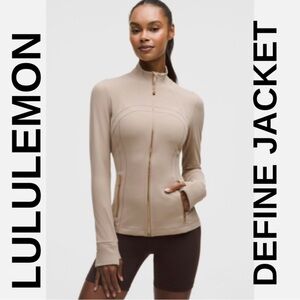 AUTHENTIC LULULEMON Women's Define Jacket In Nutmeg W/ Gold WORN ONCE